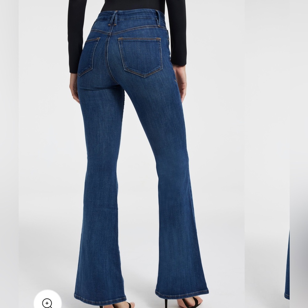 Good American High Waist Flare Jeans